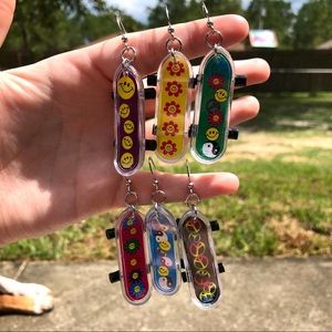 Skateboard Earrings